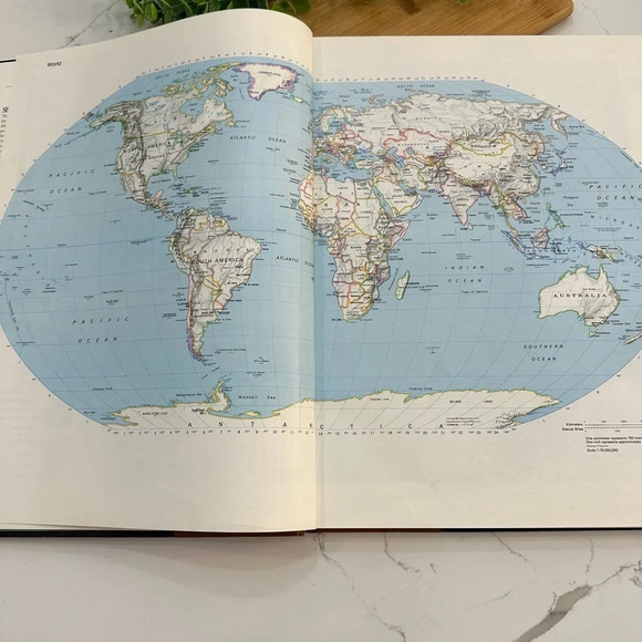 Rand  McNally Todays World Atlas Map World Hardcover EUC Cartographer - Picture 9 of 10